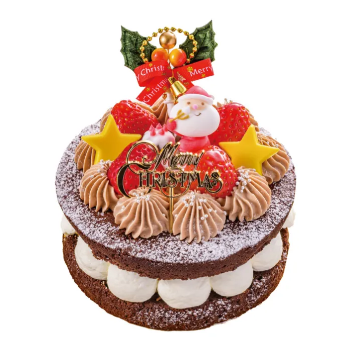 ガトーショコラのクリスマスケーキ