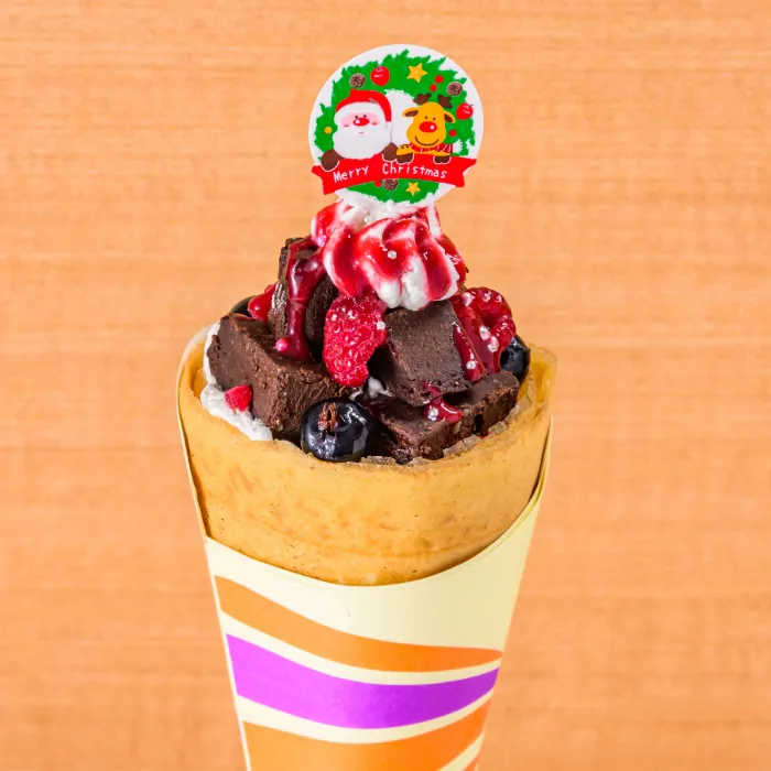 クリスマス限定のスペシャルクレープ