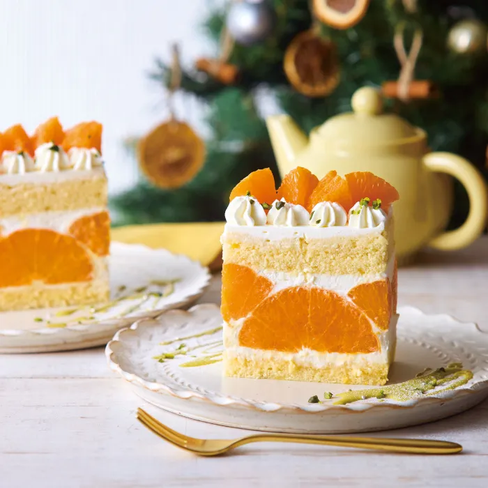 フレッシュフルーツショートケーキ 紅まどんな（お茶付き）