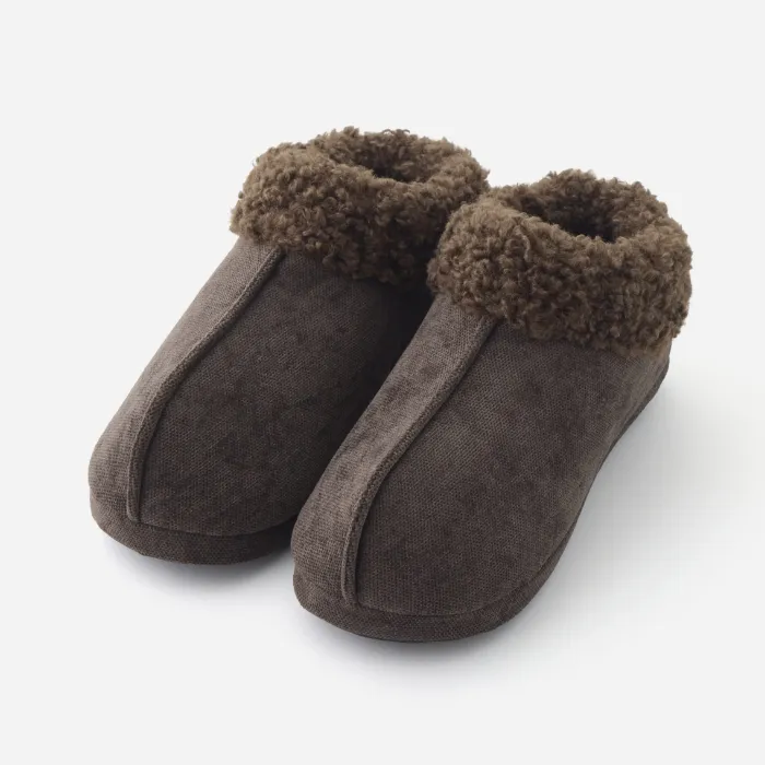 暖かさ逃さないブーツボアスリッパ