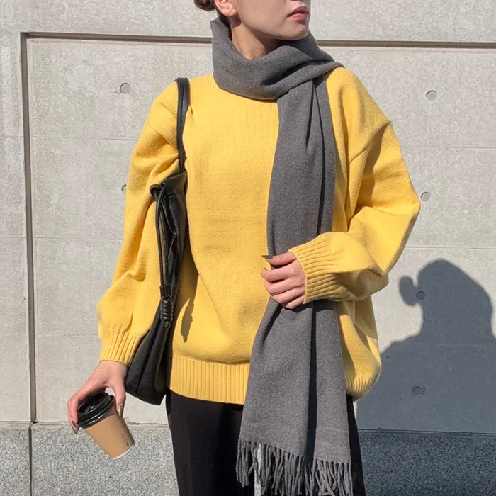 P/Rカシミアタッチマフラー