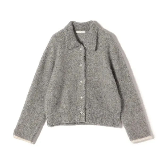 フォックス カシミヤ ポロ ニット カーディガン