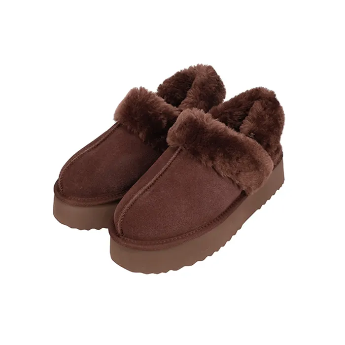 厚底ムートン2wayサンダル