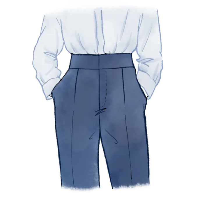 ハイウエストボトムスは得意？